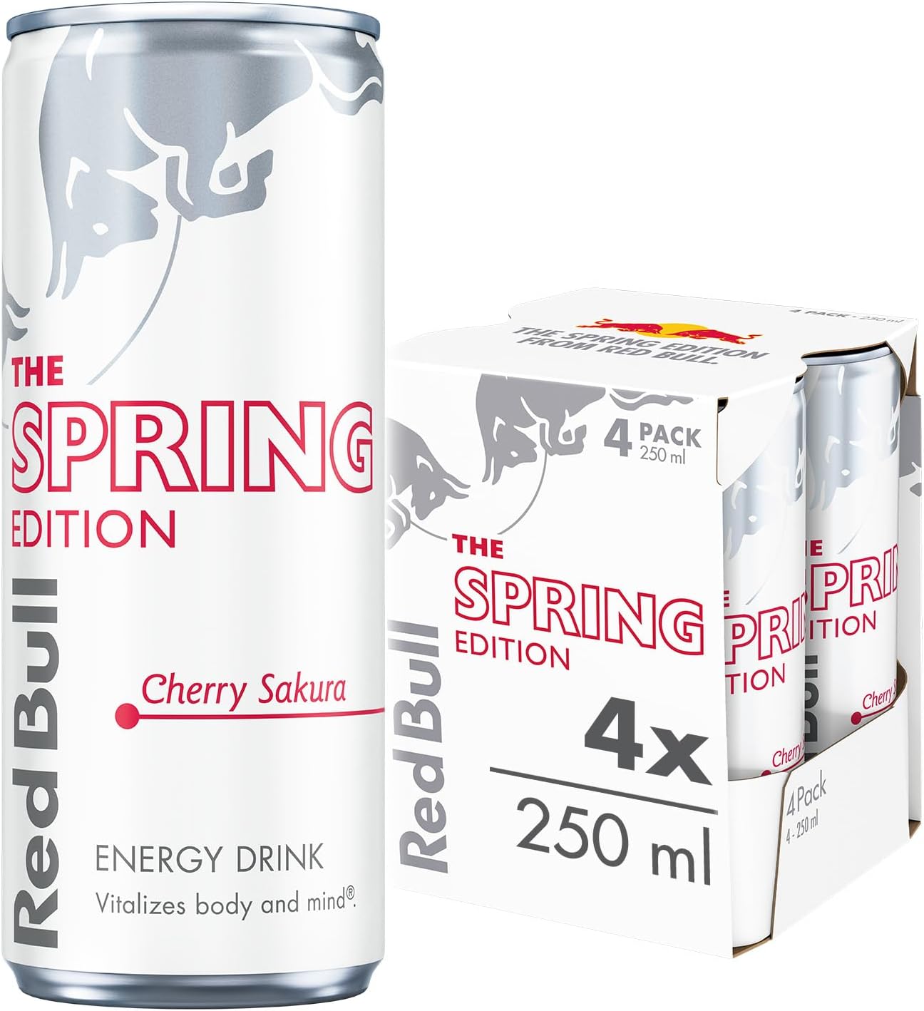 Red Bull Cherry Sakura Spring Edition 250ml, 4 cans