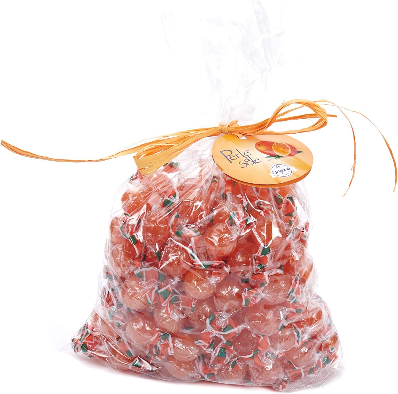 Orange Flavored Hard Candies 1000 Gr. - Perle di Sole