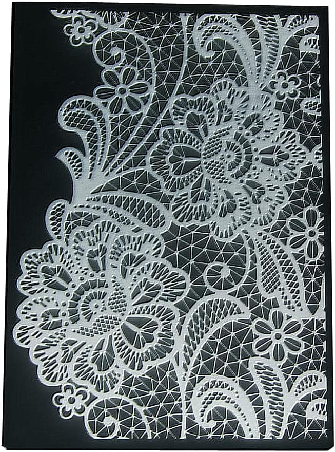 PUPUZAO Plastic Embossing Folder (4-1/8 inx5-13/16 in|Flowering Shrubs Pattern) Paper Crafts Plastic Textured Impressions for Card Making Scrapbooking