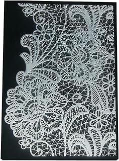 PUPUZAO Plastic Embossing Folder (4-1/8 inx5-13/16 in|Flowering Shrubs Pattern) Paper Crafts Plastic Textured Impressions for Card Making Scrapbooking