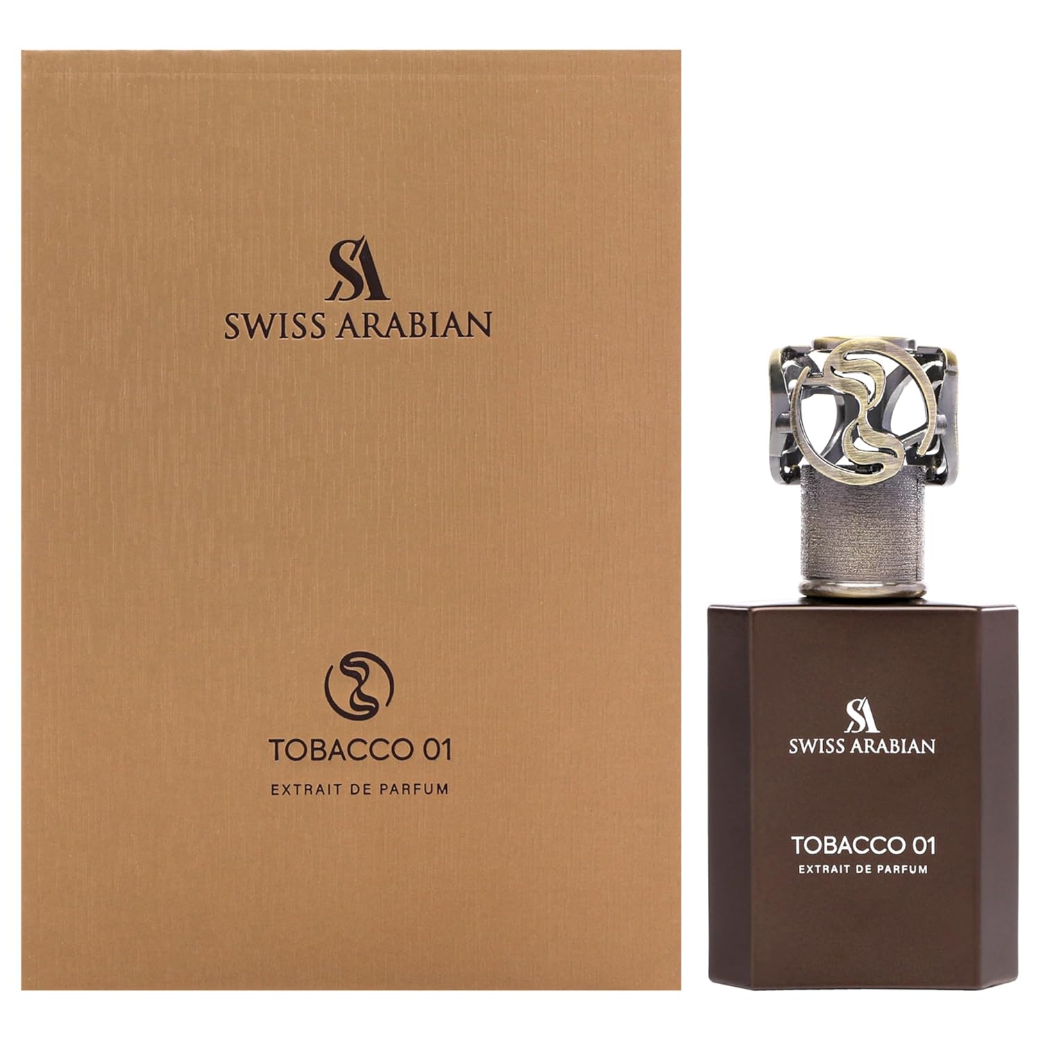 Swiss Arabian Tobacco 01 - Arabian Perfume for Men and Women - Extrait de Parfum - Long Lasting Perfume - Unisex Fragrance - Travel Size - 1.7 oz