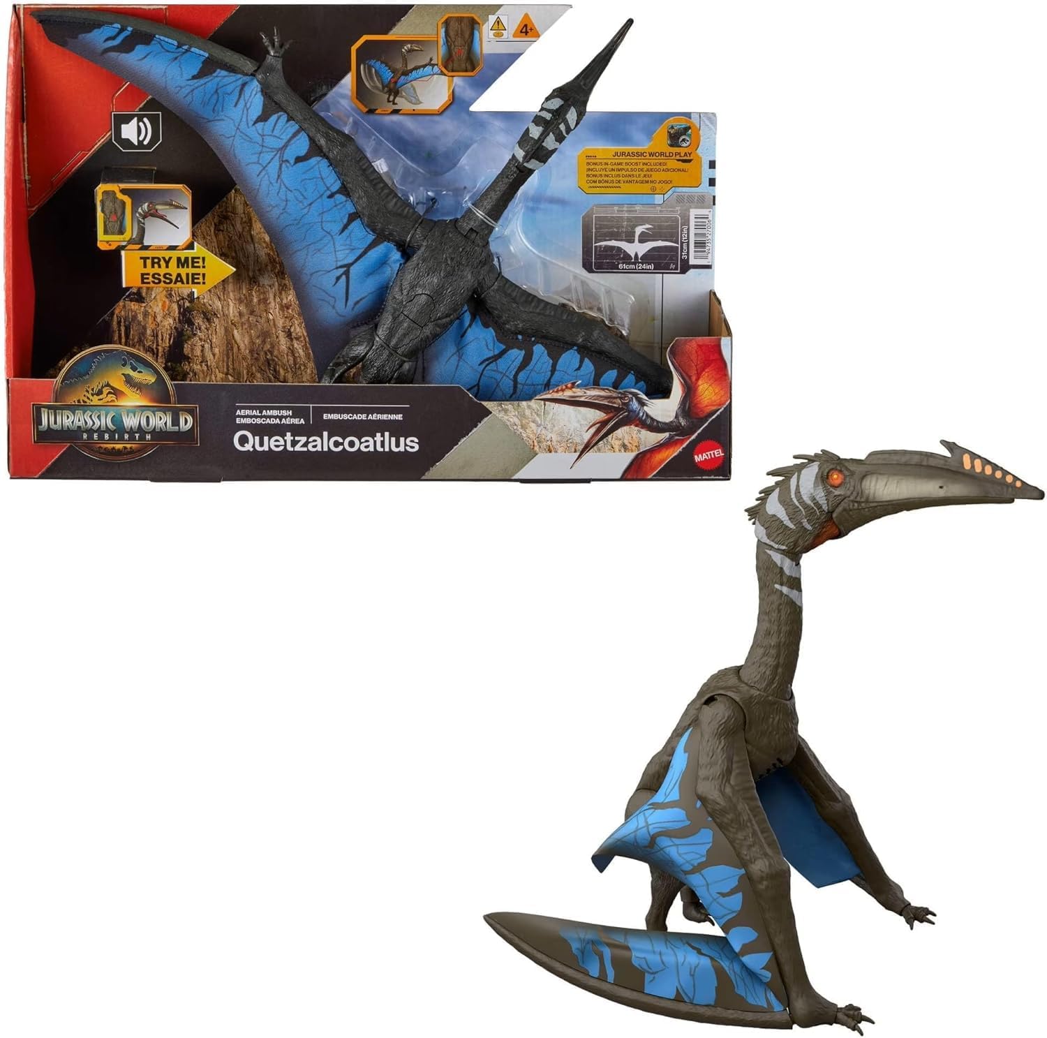 Jurassic Rebirth Aerial Ambush Giant Pterosaur Quetzalcoatlus, Cretaceous Era