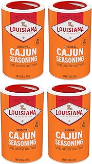 Louisiana Fish Fry Cajun Seasoning - Flavorful All-Purpose Seasoning 8 oz. (Pack of 4) - Perfectly Spiced for Meat, Fish, Vegetables, Soups, Salads, and More - Ideal for Grilling, Roasting, and Sauteing Your Favorite Dishes