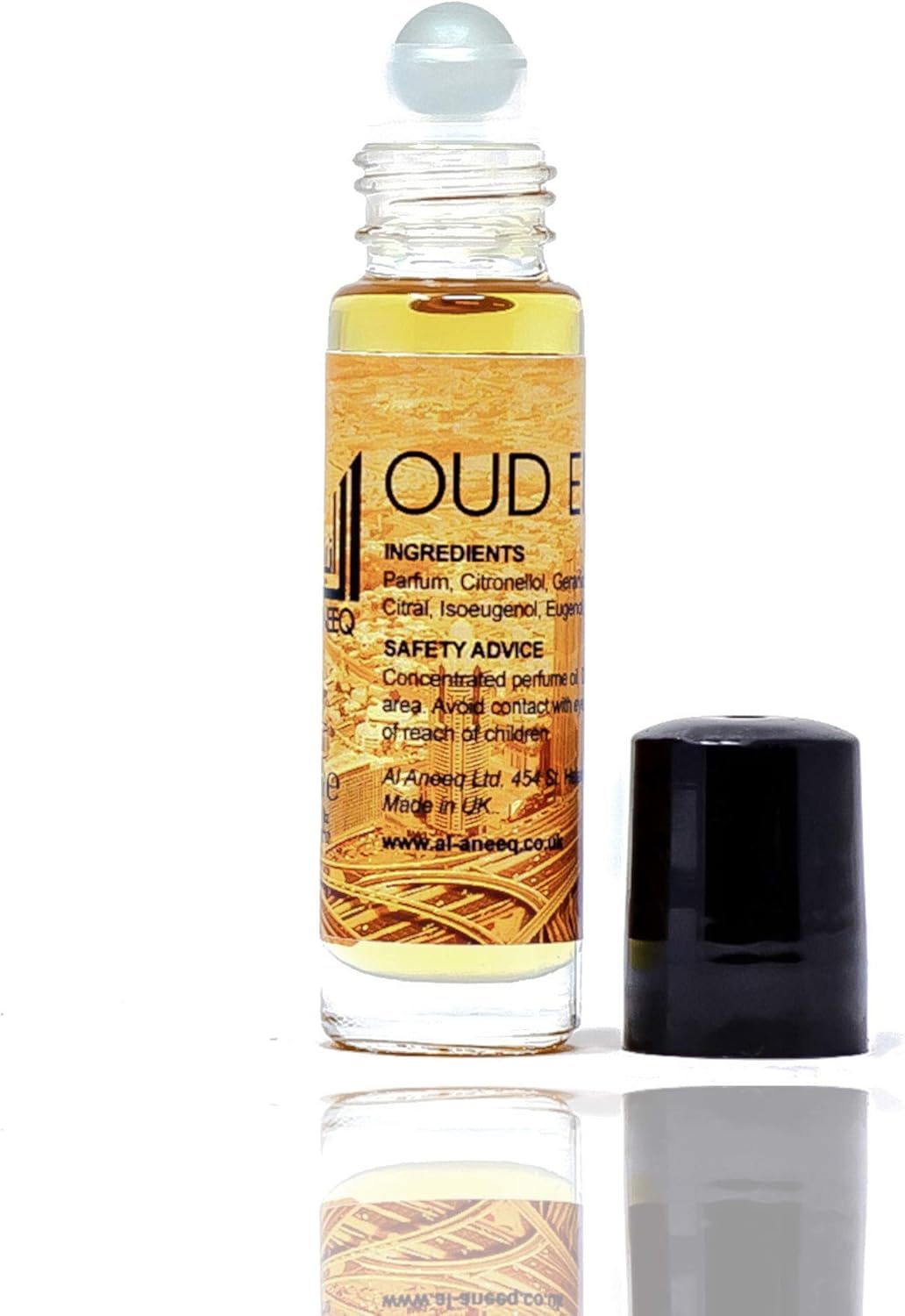 Al Aneeq Oud Emirates Scent for Men | Oriental Woody Fragrance | Arabian perfumes for Men | Attar Alcohol-Free (10ml)