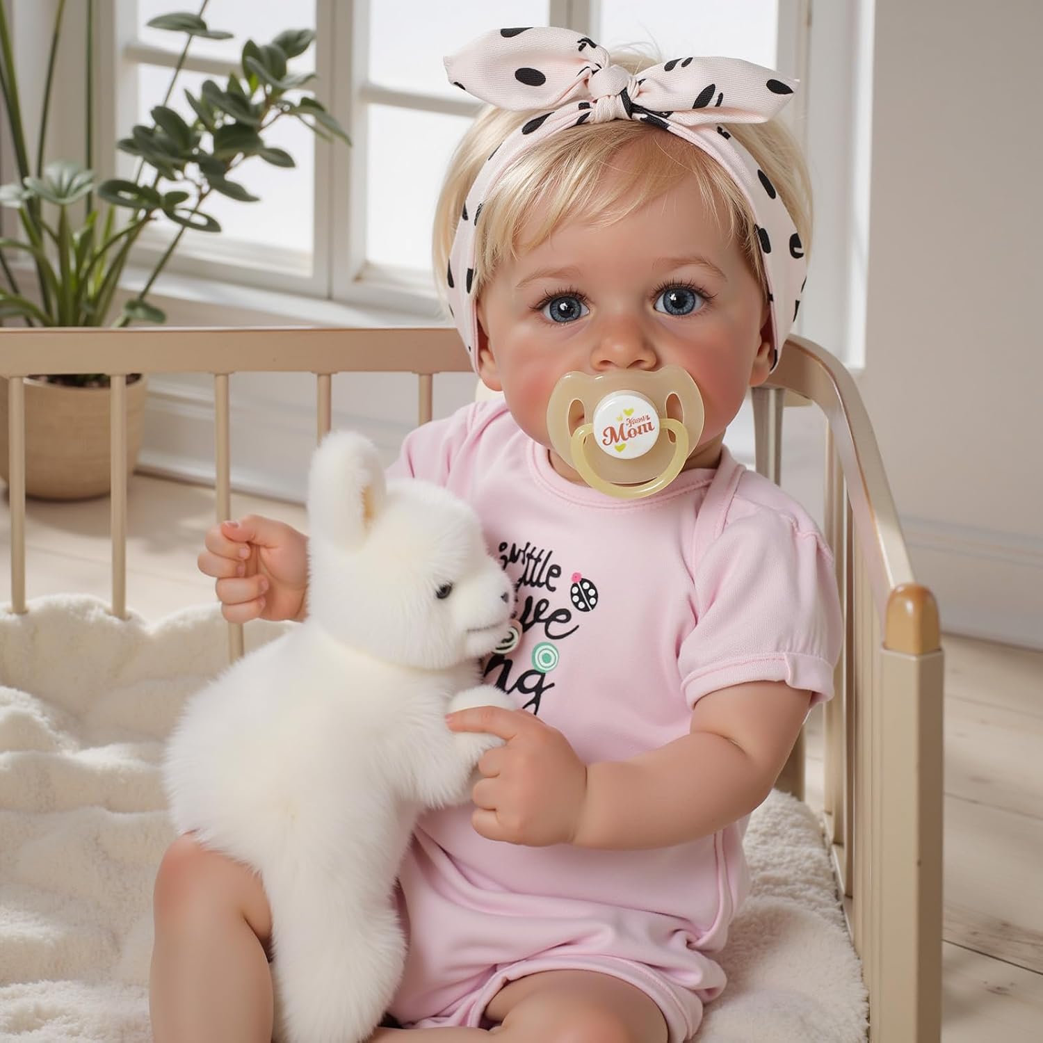 BABESIDE Reborn Baby Dolls - 20 Inch Soft Body Realistic Newborn Baby Doll Girl, Eyes Opened Lifelike Baby Doll with Clothes Accessories Set for Kids Aged 3+