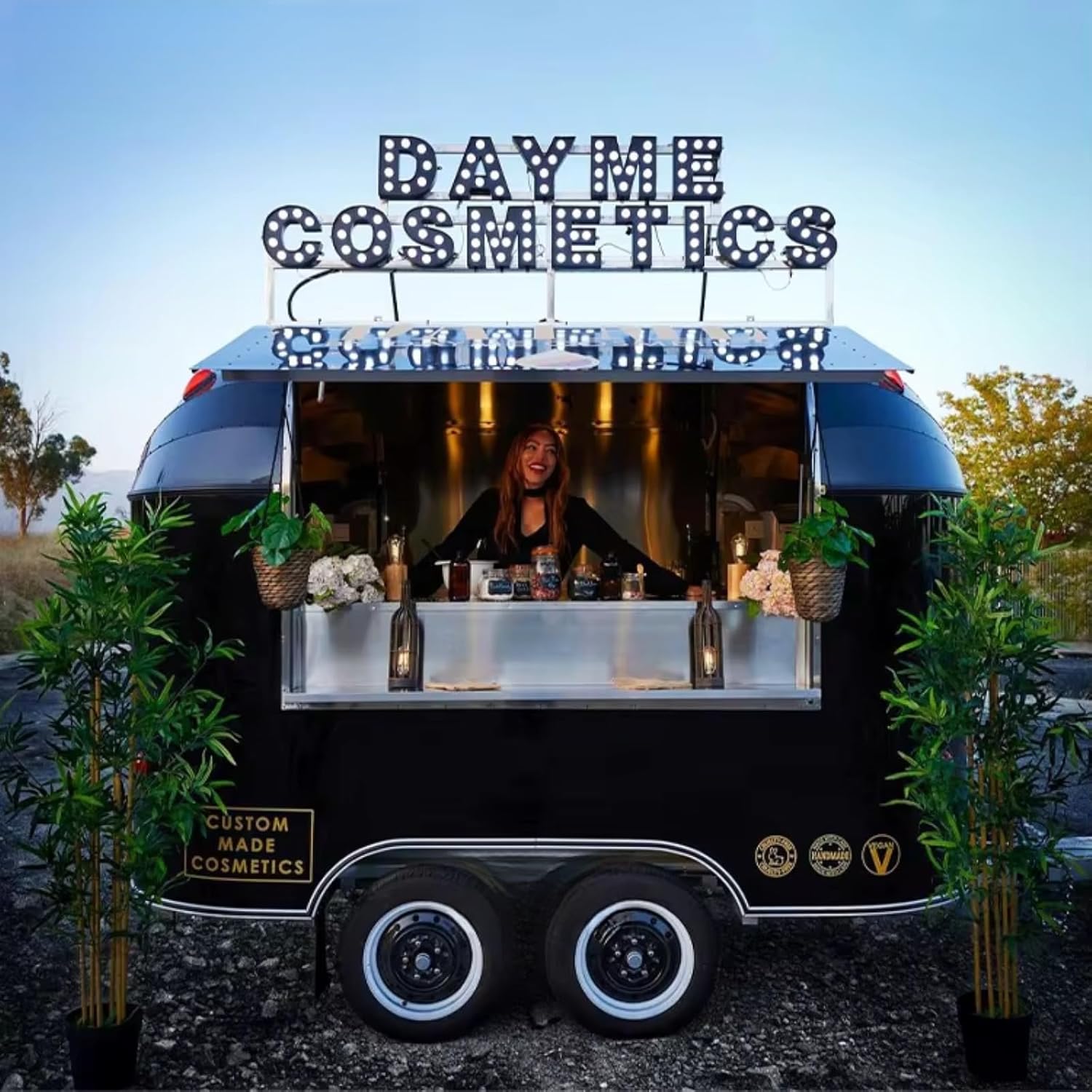 Street Vendor Food Trailer: Custom Builder Sales w/Guardrails & Layout! (Coffee, Fried Chicken, BBQ - Mobile Festival Marketing)