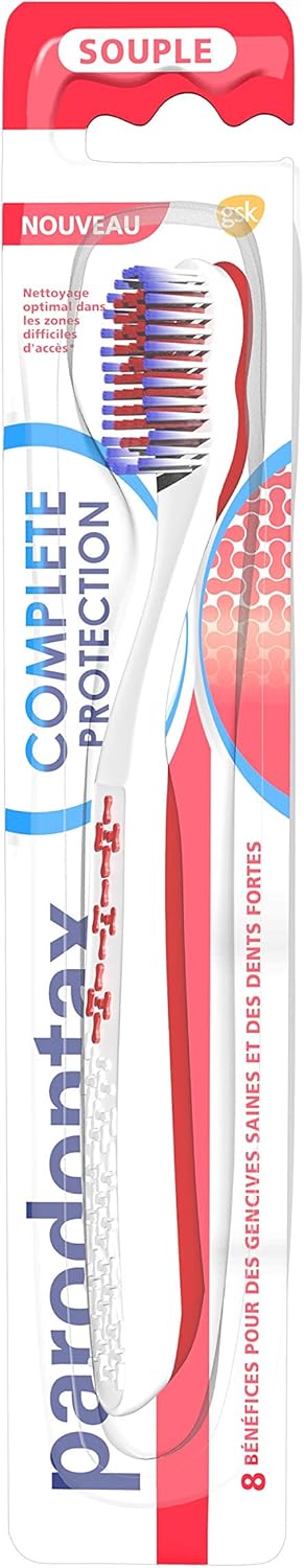 Parodontax Complete Protection Toothbrush, Flexible, Helps Stop and Prevent Bleeding Gums, Random Model