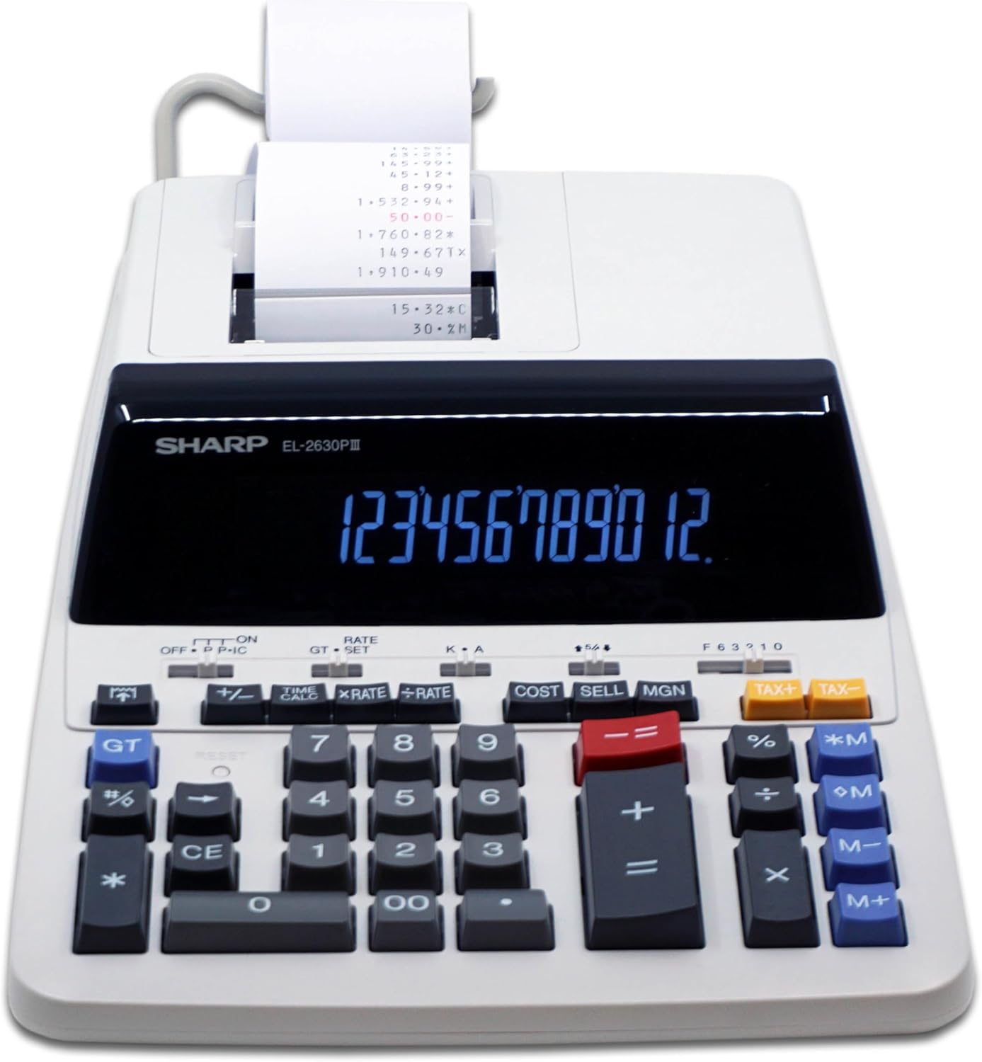 Sharp Electronics Standard Function Calculator (EL2630PIII), White, 8 7/8 x 12 7/8