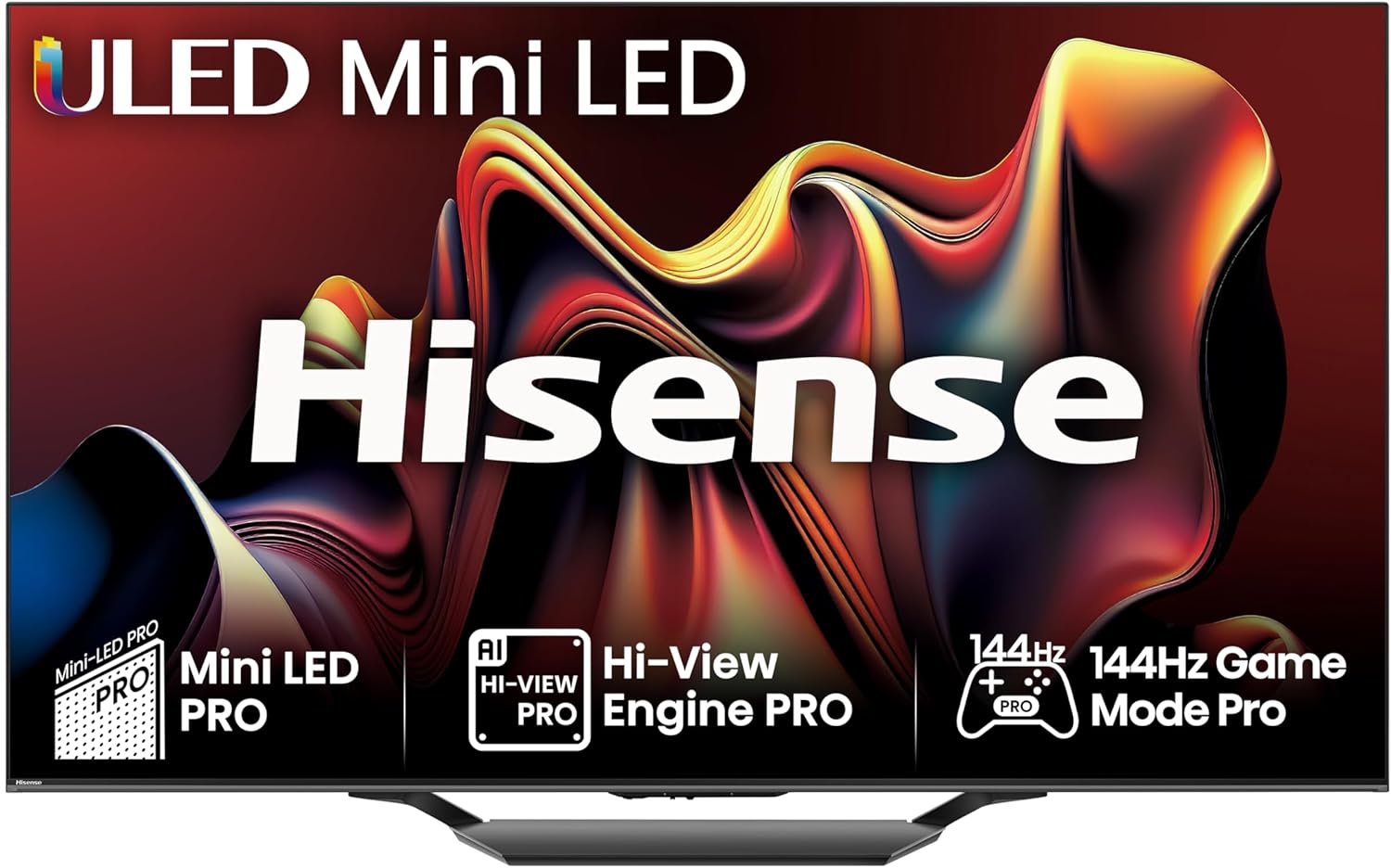 Hisense 75 Inch 144Hz Mini-LED Smart TV 75U7NQTUK - Quantum Dot Colour, Dolby Vision IQ & Atmos, iMax Enhanced, Built-in Subwoofer and Vidaa OS with Freely, Youtube, Netflix and Disney+ (2024 Model)