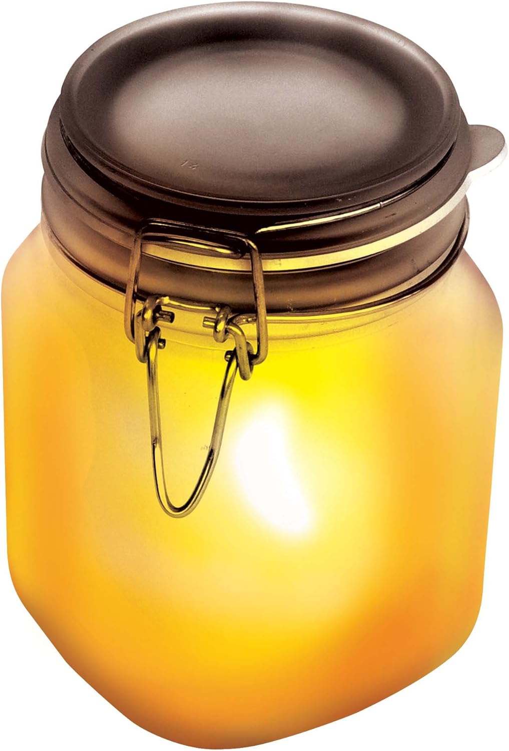 Suck UK - Sun Jar Solar Light Garden Lights Solar Powered Waterproof Rechargeable Lights Indoor & LED Mason Jar Party Gardening Gifts Or Garden Gifts Outdoor Yellow