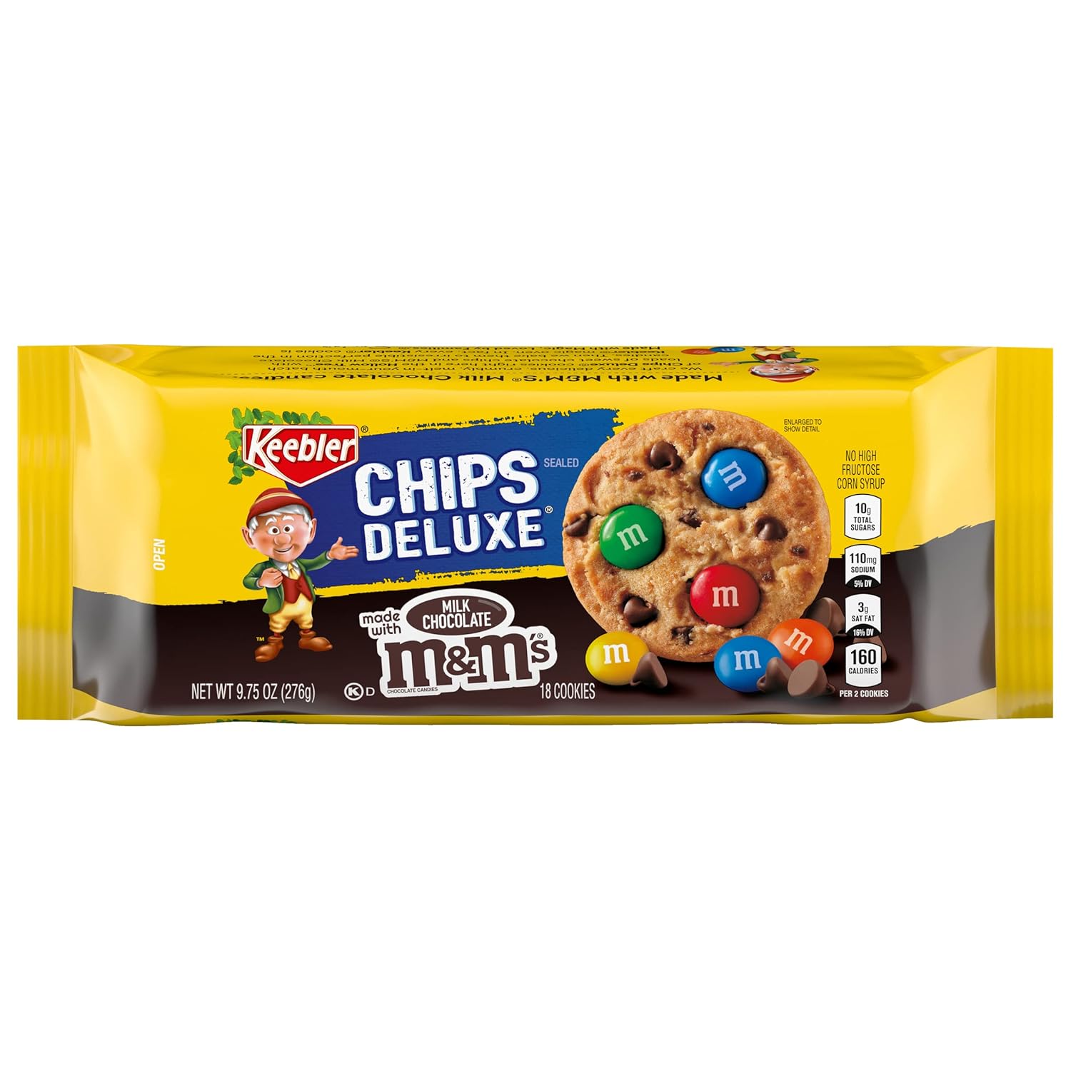 Keebler Chips Deluxe Cookies Rainbow with M&Ms 9.75 Oz