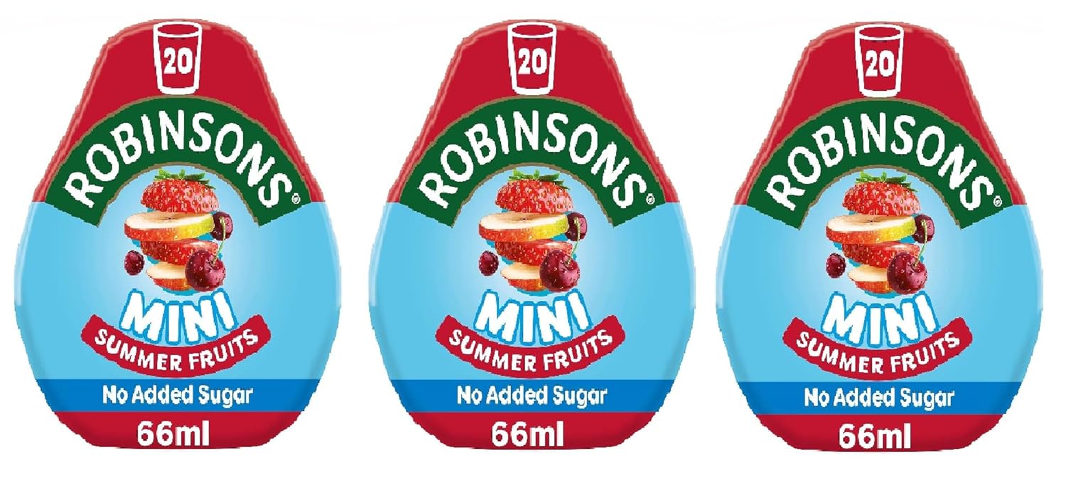 Robinsons Mini Summer Fruits On-The-Go Squash 66ml (Pack of 3)