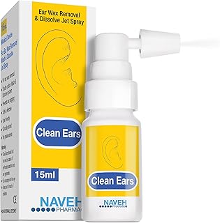 NAVEH PHARMA® CleanEars | Fast-Acting Ear Wax Removal Drops | Breaks Down & Dissolves Wax in Just 1 Treatment | Clinically Proven to Be 37% More Effective | All-Natural, Gentle & Safe | 0.5 Fl Oz