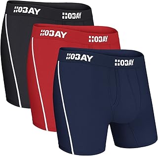 Men's Underwear Breathable Mesh Boxer Briefs Open Fly 3 Pack