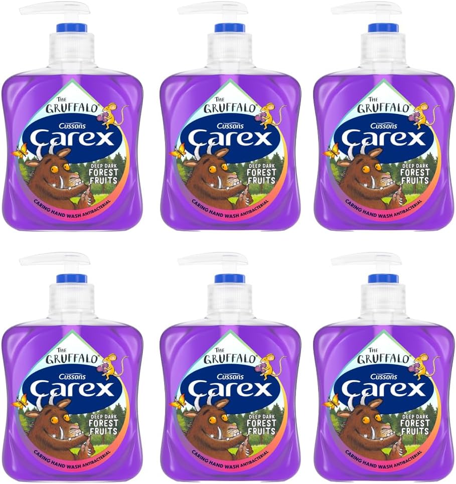Carex Gruffalo Deep Dark Forest Fruits Antibacterial Hand Wash 6x250ml