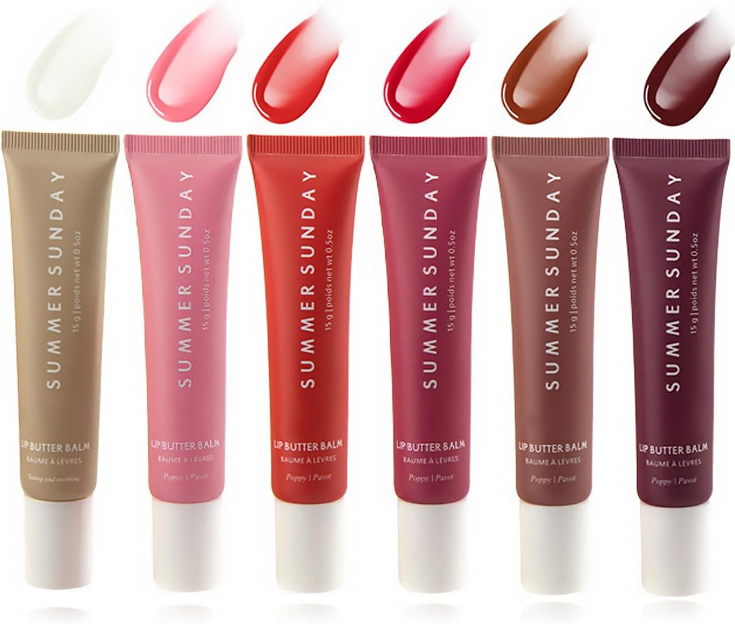 6PCS Lip Balm, Hydrating Lip Gloss Set, Moisturizing Lip Care for Daily Use at Work or Travel, Nourishing Lip Treatment for Soft and Smooth Lips