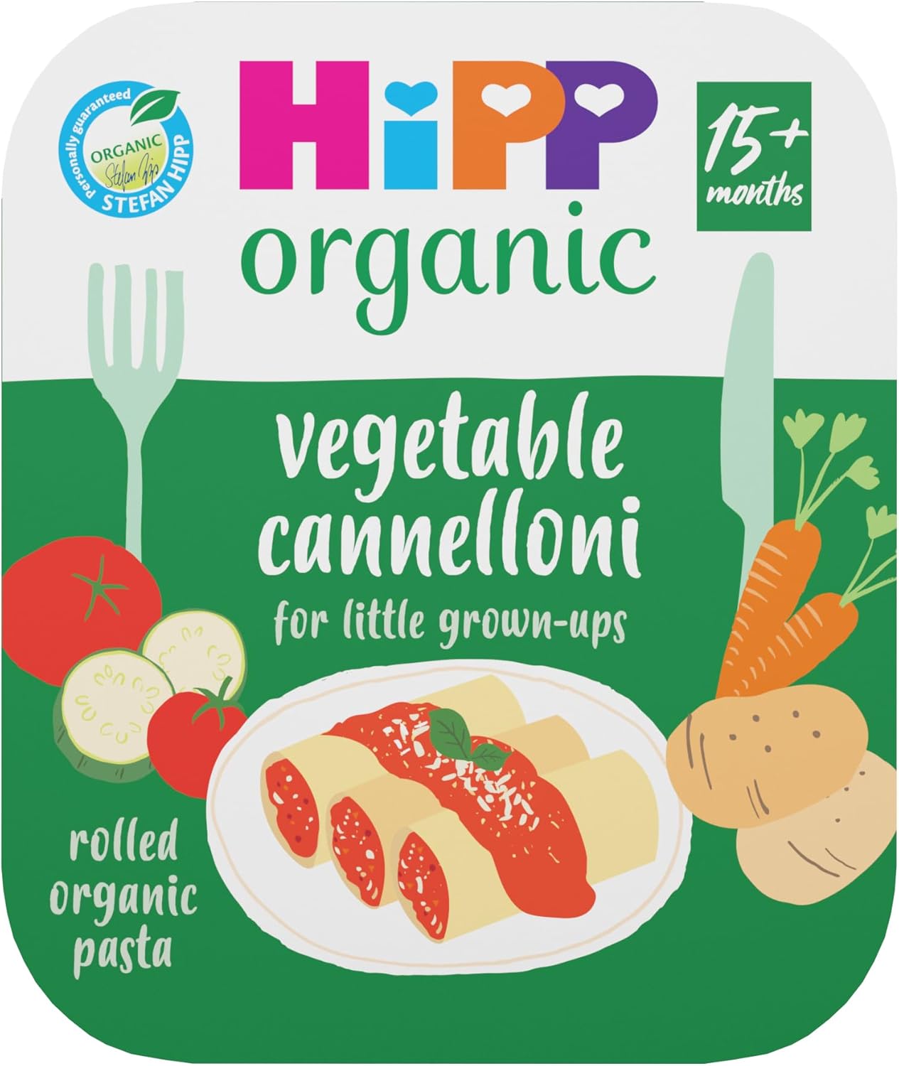 HiPP Organic Vegetable Cannelloni Toddler Tray Meal 15+ Months 250g (Pack of 6)