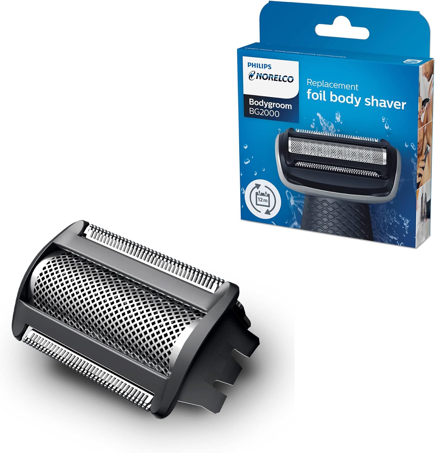 Philips Norelco Genuine Bodygroom Replacement Trimmer/Shaver Foil, BG2000/40