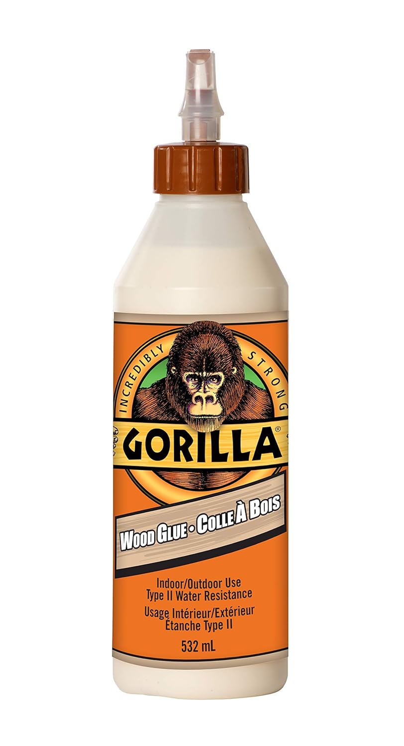 Gorilla 6205201 Wood Glue, Tan, 18 oz Bottle