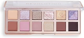 Revolution Beauty, The Enchanted Icon Eyeshadow Palette, 12 Ultra-Pigmented Matte & Shimmer Finishes & Shades, Long-Lasting & Blendable, Vegan & Cruelty-Free, 3.53 oz