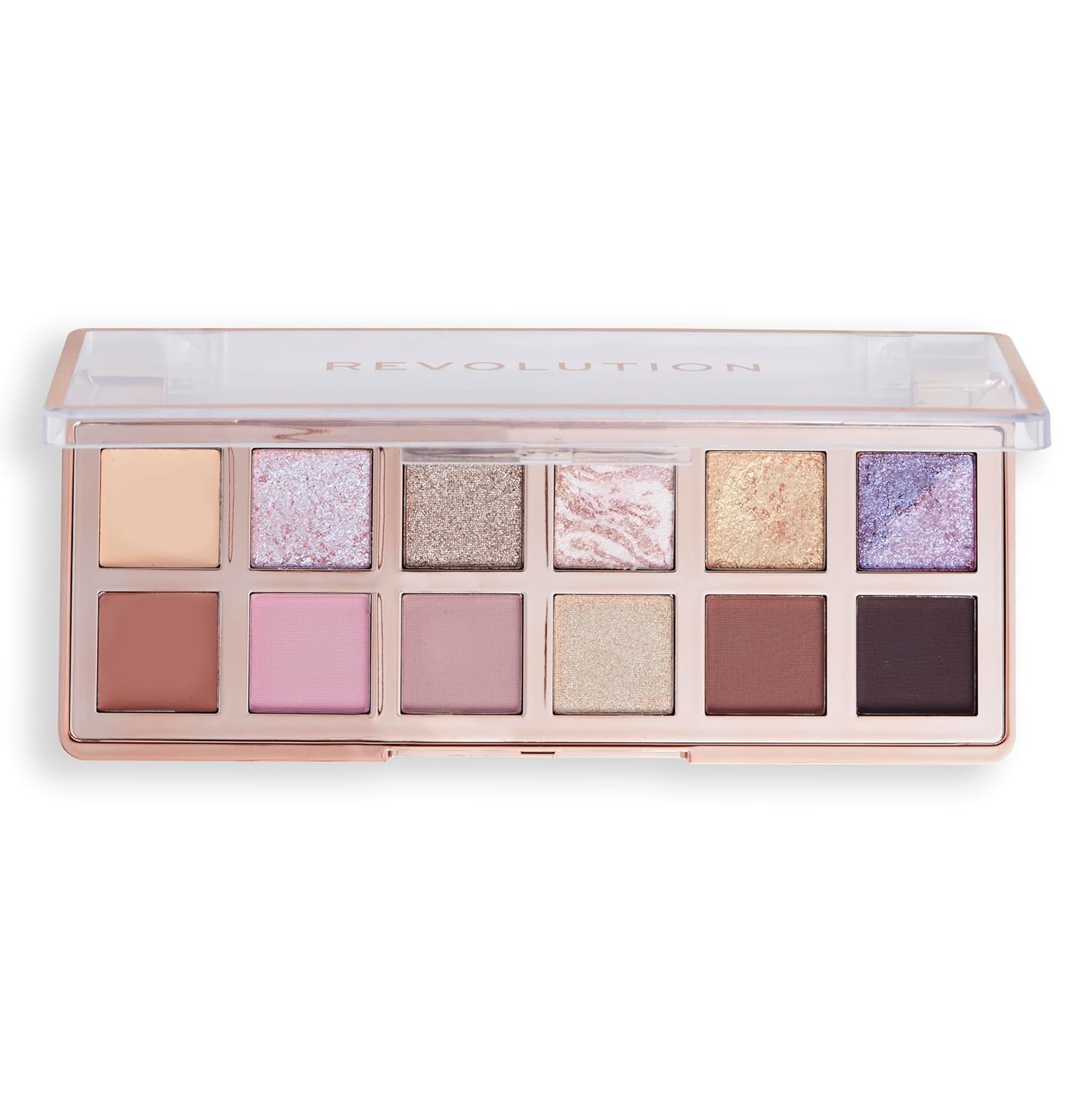 Revolution Beauty, The Enchanted Icon Eyeshadow Palette, 12 Ultra-Pigmented Matte & Shimmer Finishes & Shades, Long-Lasting & Blendable, Vegan & Cruelty-Free, 3.53 oz