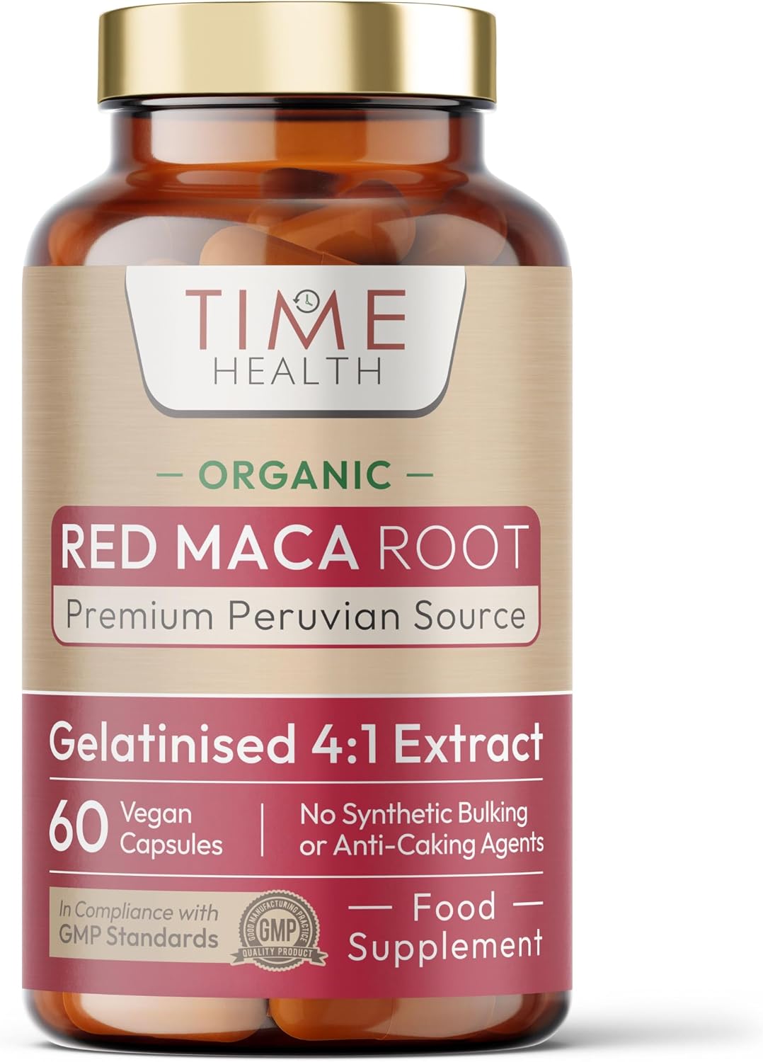 Organic Red Maca Root - 2000mg - Peruvian - 60 Capsules - UK Made