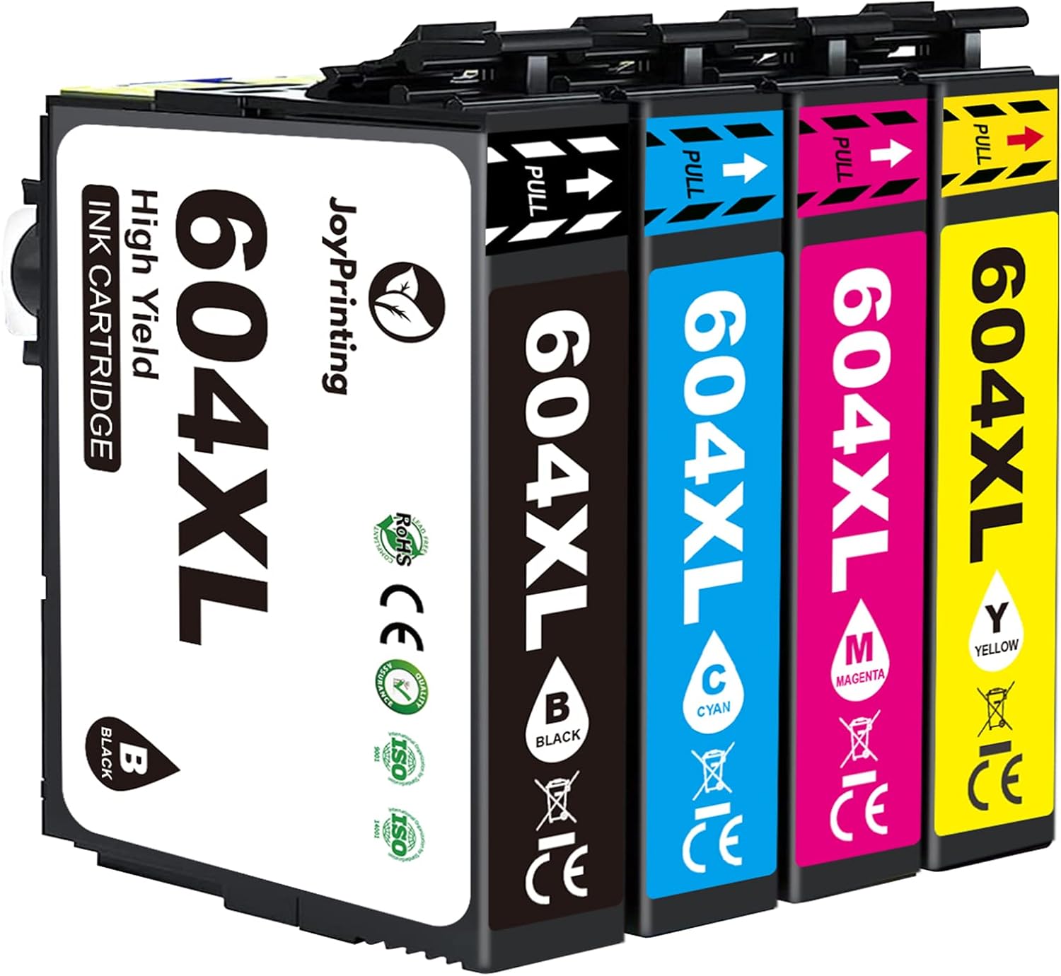 JoyPrinting 604XL Ink Cartridges Replacement for Epson 604 XL Ink Cartridges Compatible with Epson XP-2200 XP-2205 XP-3200 XP- 3205 XP-4200 XP-4205 Workforce WF-2910 WF-2930F WF-2935 WF-2950(4 Pack)