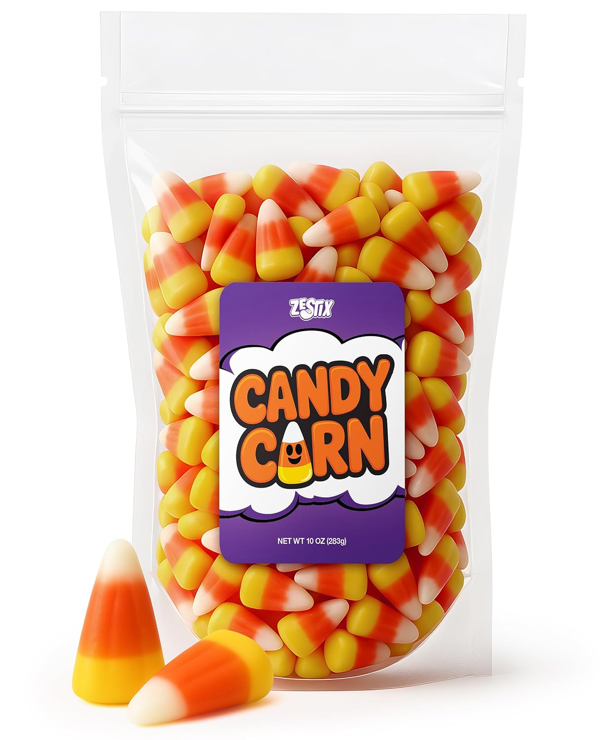 Candy Corn 10 oz Bag – Classic Tri-Color Candy | Soft & Chewy Texture – Fun Treat for Halloween, Parties, Candy Bowls, Gift Bags & Everyday Snacking
