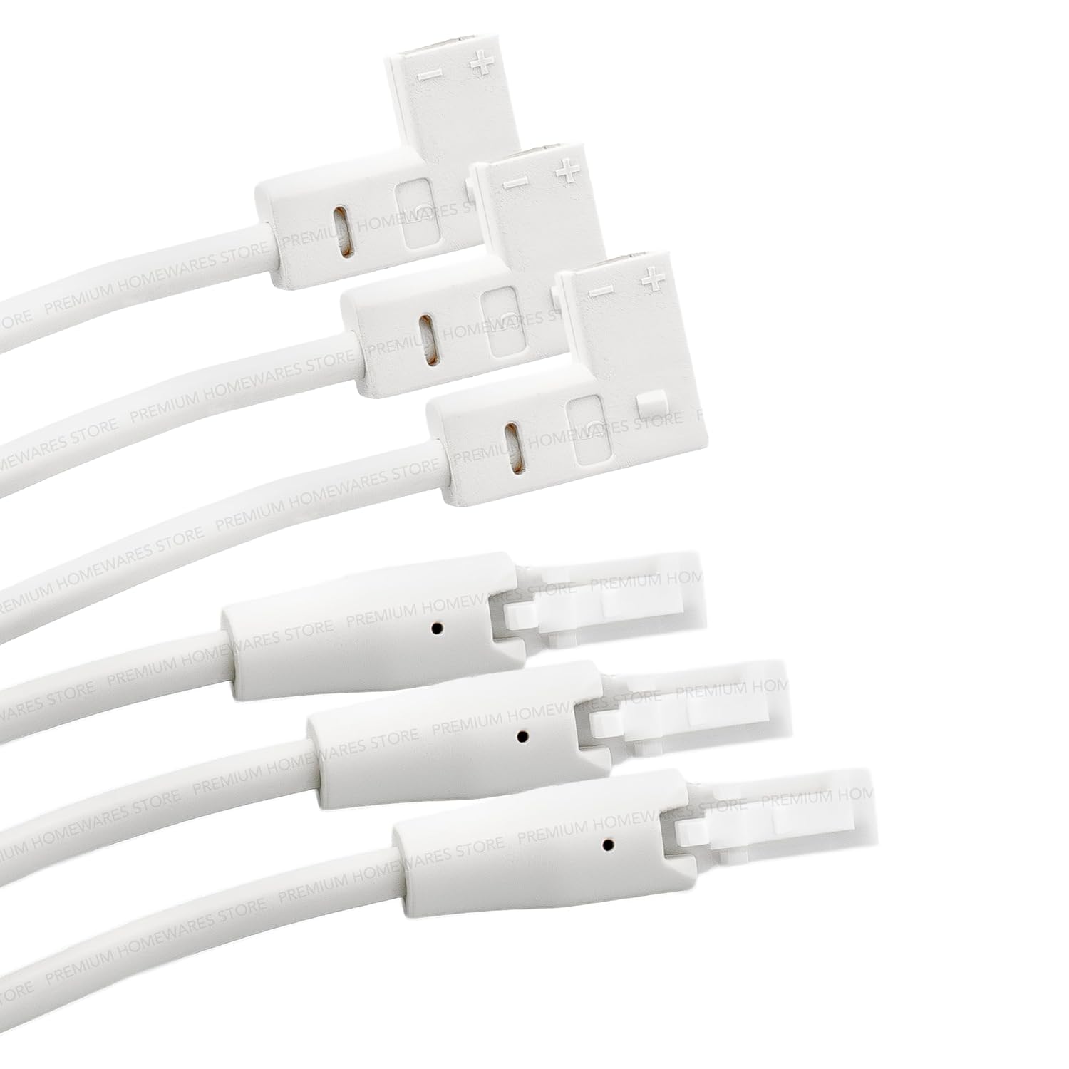 Set of 3 x VAGDAL Connection Cords for Smart Lighting, Connects MITTLED to TRADFRI Driver, 3.5 Metres, White