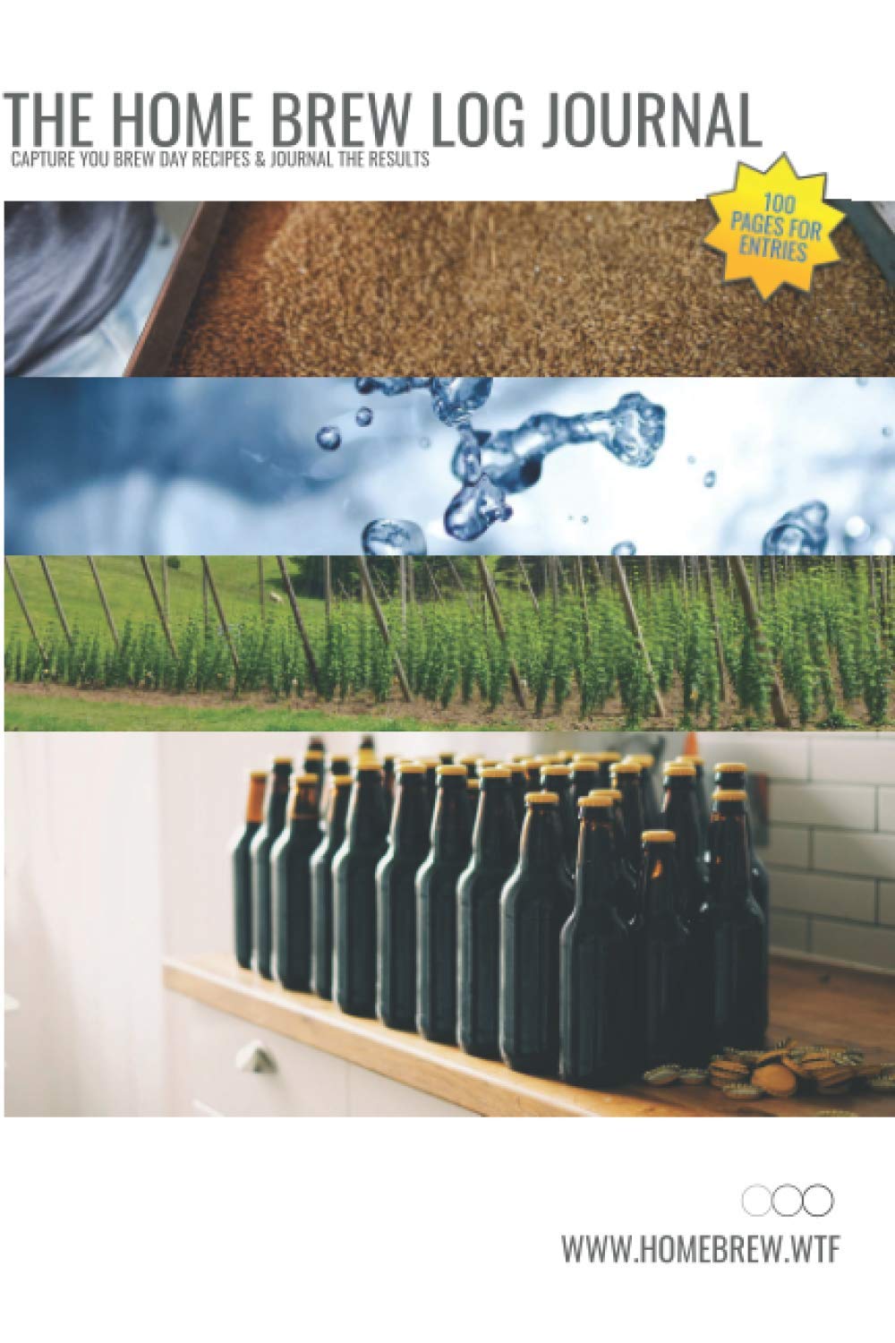 The home brew log and journal: Keep track of your brew recipes. Journal you entries to keep track of all your beers!