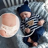 BABESIDE Lifelike Reborn Baby Dolls Boys Noah- 17-Inch Real Baby Feeling Realistic-Newborn Baby Dolls Full Body Vinyl with Toy Accessories for Kids