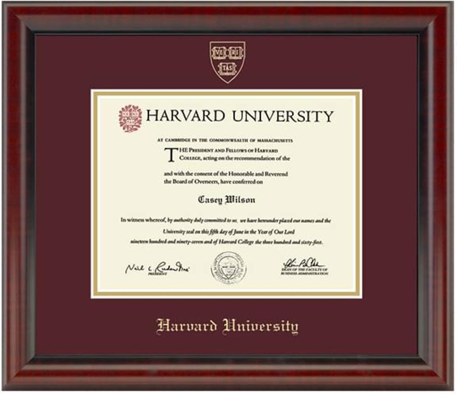 M. LA HART NCAA unisex-adult Diploma Frame