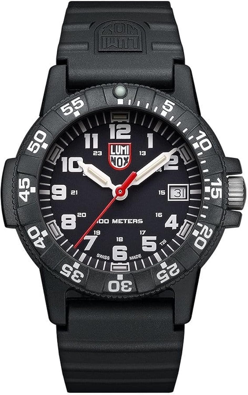 Luminox Leatherback SEA Turtle XS.0301.L Small Mens Watch 39mm - Military Watch in Black Date Function 100m Water Resistant