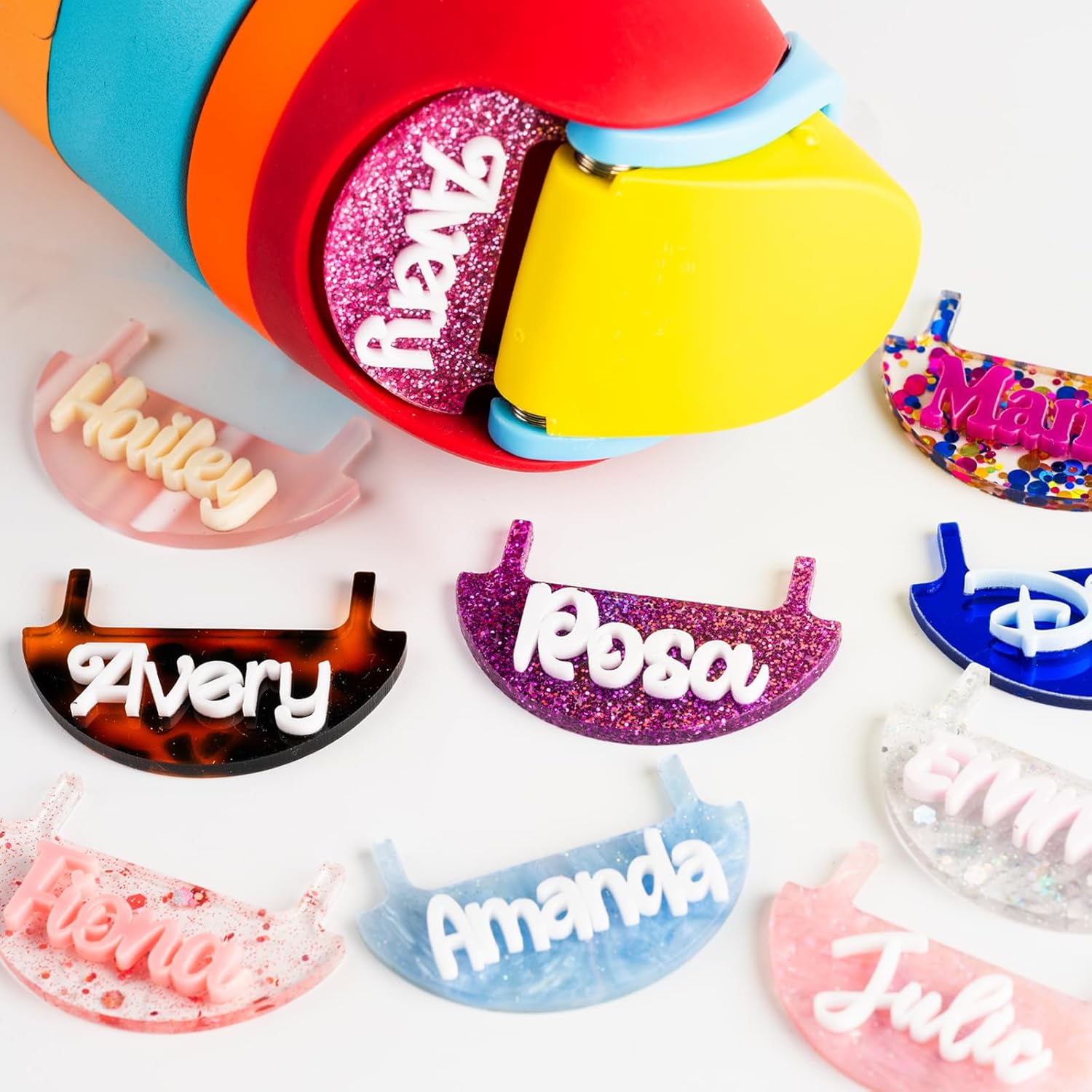 NIMBISSS Personalized 3D Name Plate Compatible with Owala Water Bottle 24oz 32oz 40oz | 100 Color Options, 12 Font Options | Custom Name Plate Freesip Topper (Classics)