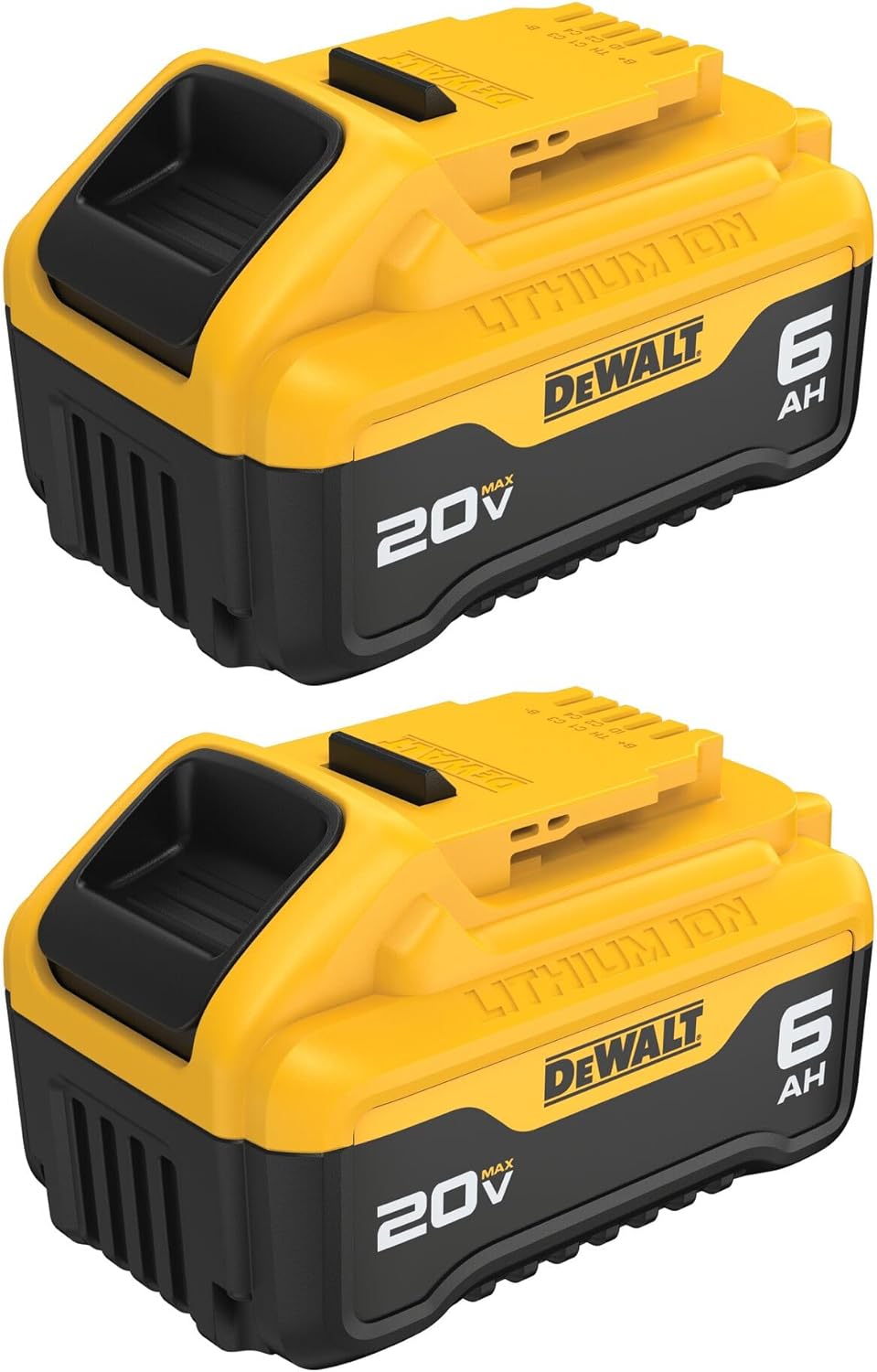 DEWALT 20V MAX 6 Ah Lithium Ion Battery 2-Pack (DCB206-2)