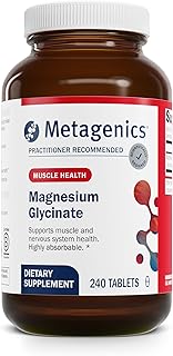 Metagenics Magnesium Glycinate - Highly Absorbable Magnesium - Magnesium Glycinate for Nervous System Support* - Gluten-Free - Non-GMO - Vegetarian - 240 Tablets