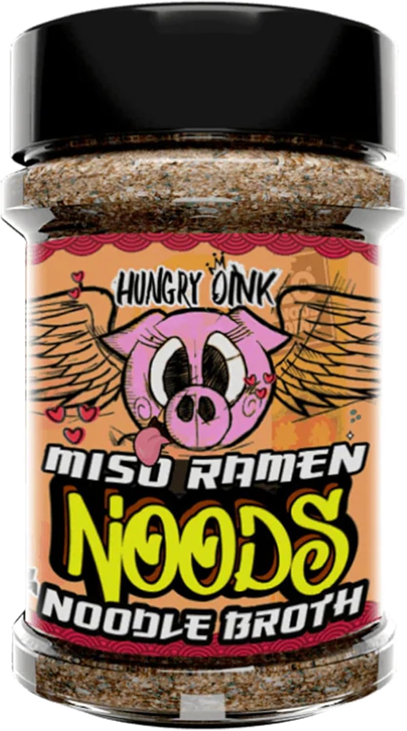 Angus & Oink | Miso Ramen Noodle Broth Seasoning | Ultimate Umami Flavour | Authentic Japanese-Inspired Broth | Perfect for Noodles, Vegetables & Protein | Gluten-Free | 200g