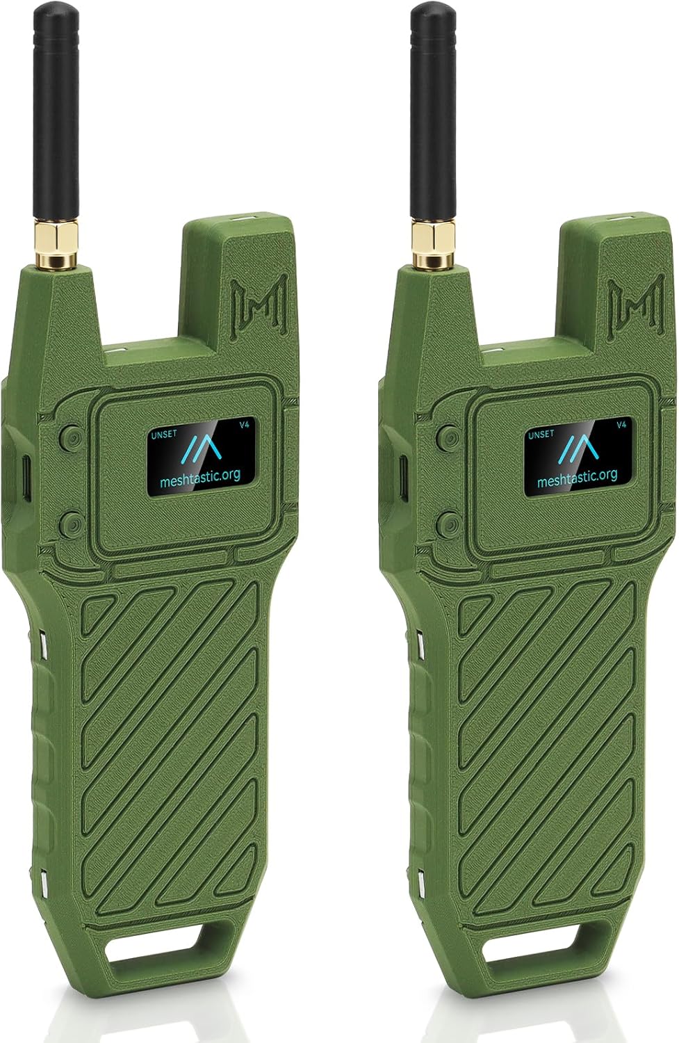 2Pcs ESP32 LoRa V4 Development Board +GPS Version +3000mAh Battery + Case Carrying ESP32-S3R2 SX1262 With 915 MHz Antenna WiFi Bluetooth 0.96” OLED LoRa V4 Devices for Ar duino LoRawan IOT (N39,Green)