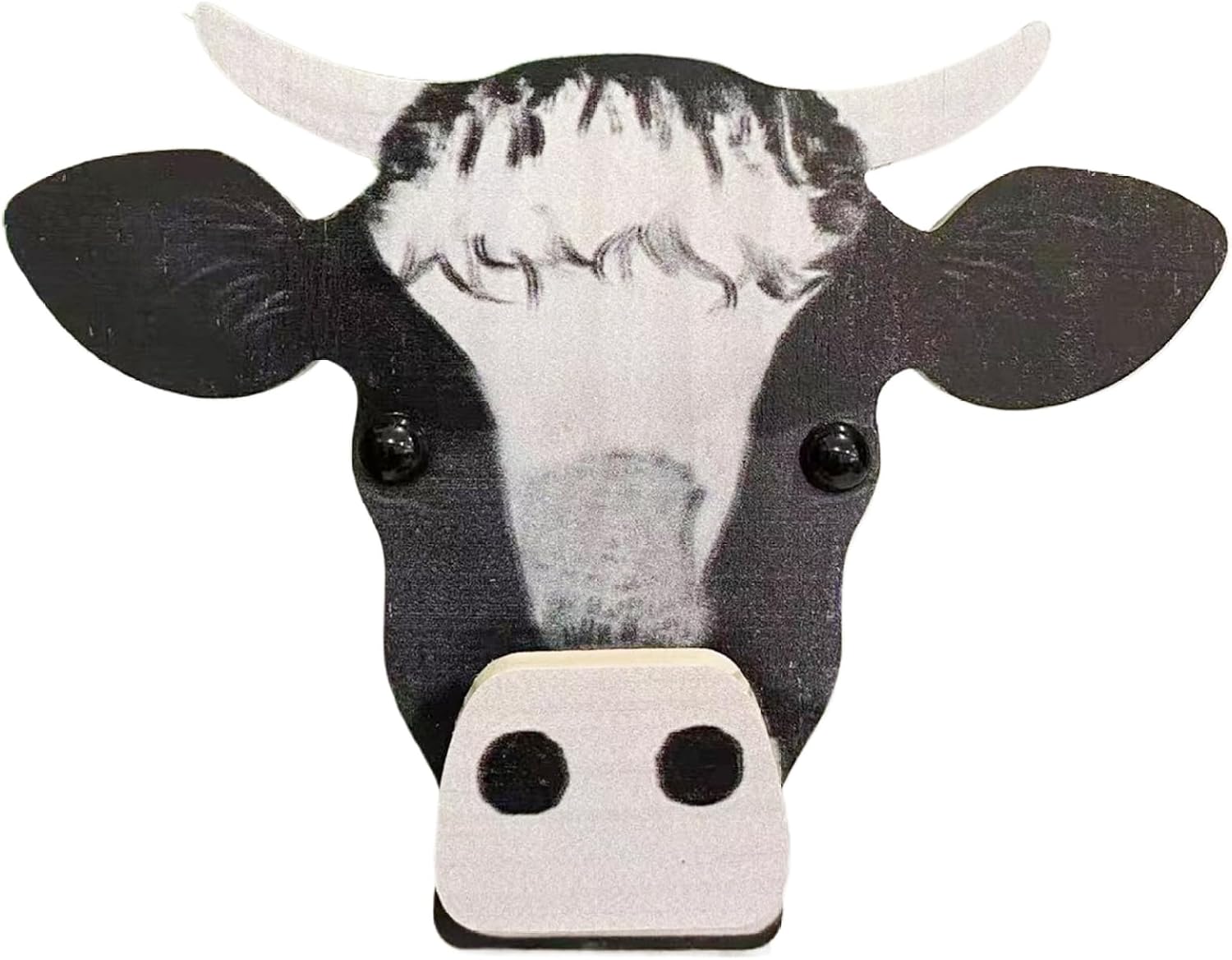 Ssguopte Handcrafted Wooden Eyeglass Spectacle Holder Wooden Eyeglass Holder Display Stand, Creative Cute Animal Glasses Holder, for Desktop Accessories, Home Decor Office (Cow)