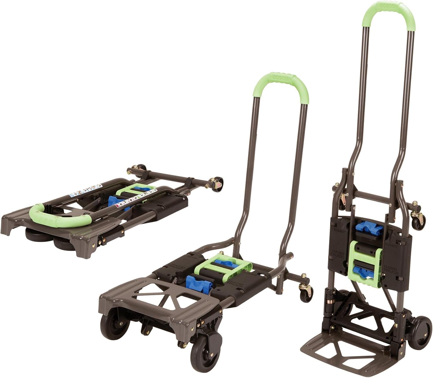 Cosco Shifter 135kg Multi Function Folding Handcart and Hand Truck (Green)