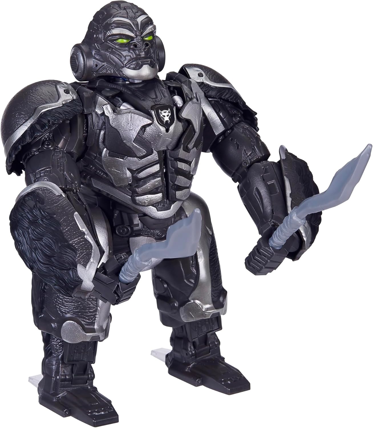 Transformers: Rise of the Beasts Command & Convert Animatronic Optimus Primal 31.5-cm Electronic Toy For 6+ Years, Includes: figure, 2 accessories and instructions.