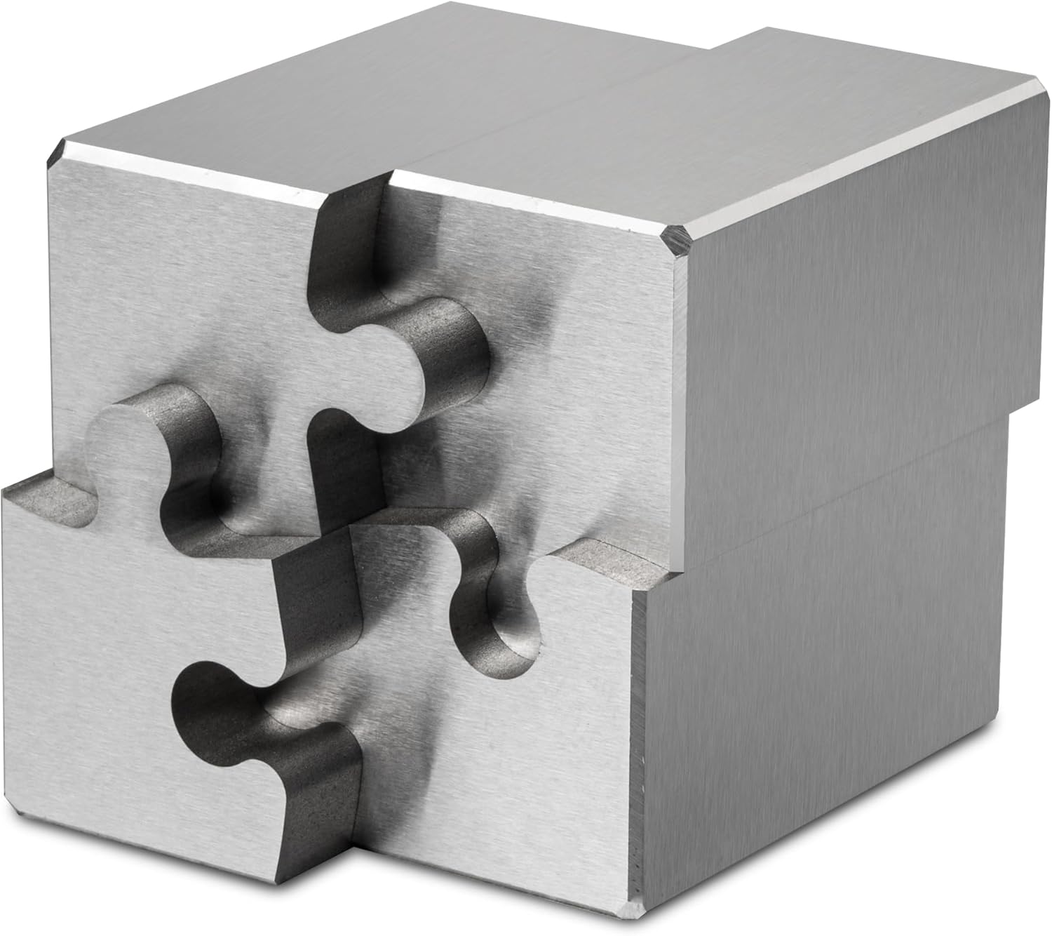 Heavenly Metals 4-Piece Stainless Steel Cube Puzzle – Zero Tolerance EDM Wire Cut, Executive Desk Toy Trinket, Office Decor & Stress Reliever for Men