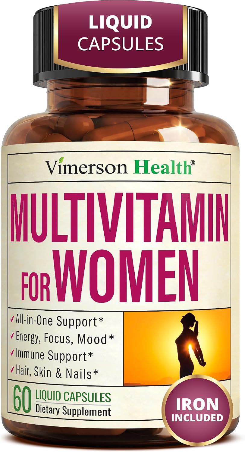 Multivitamin for Women – VIT & Minerals – Daily Wellness – 60 Liquid Caps
