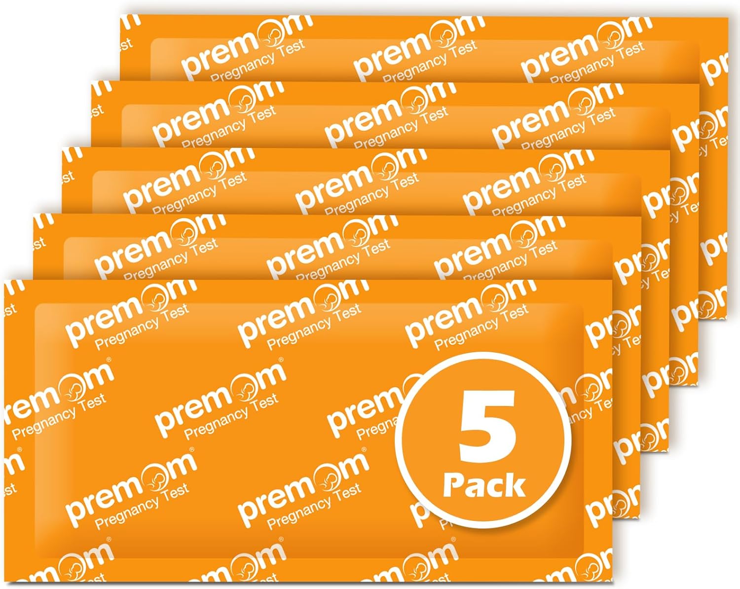 Premom Pregnancy Test Strips - 5 Count hCG Test Kit