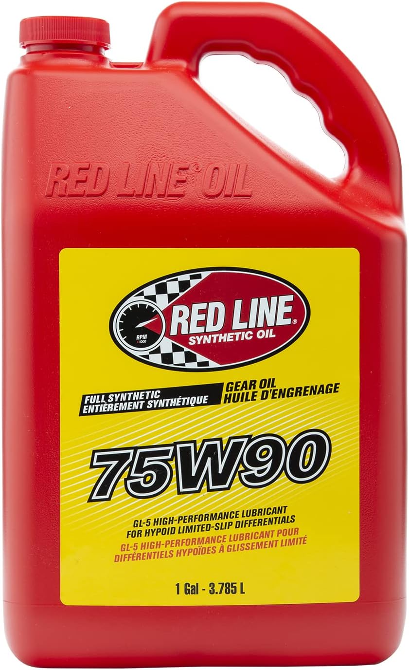 Red Line 57905 75W90 GL-5 Synthetic Gear Oil for Hypoid Limited Slip Differentials - 1 Gallon
