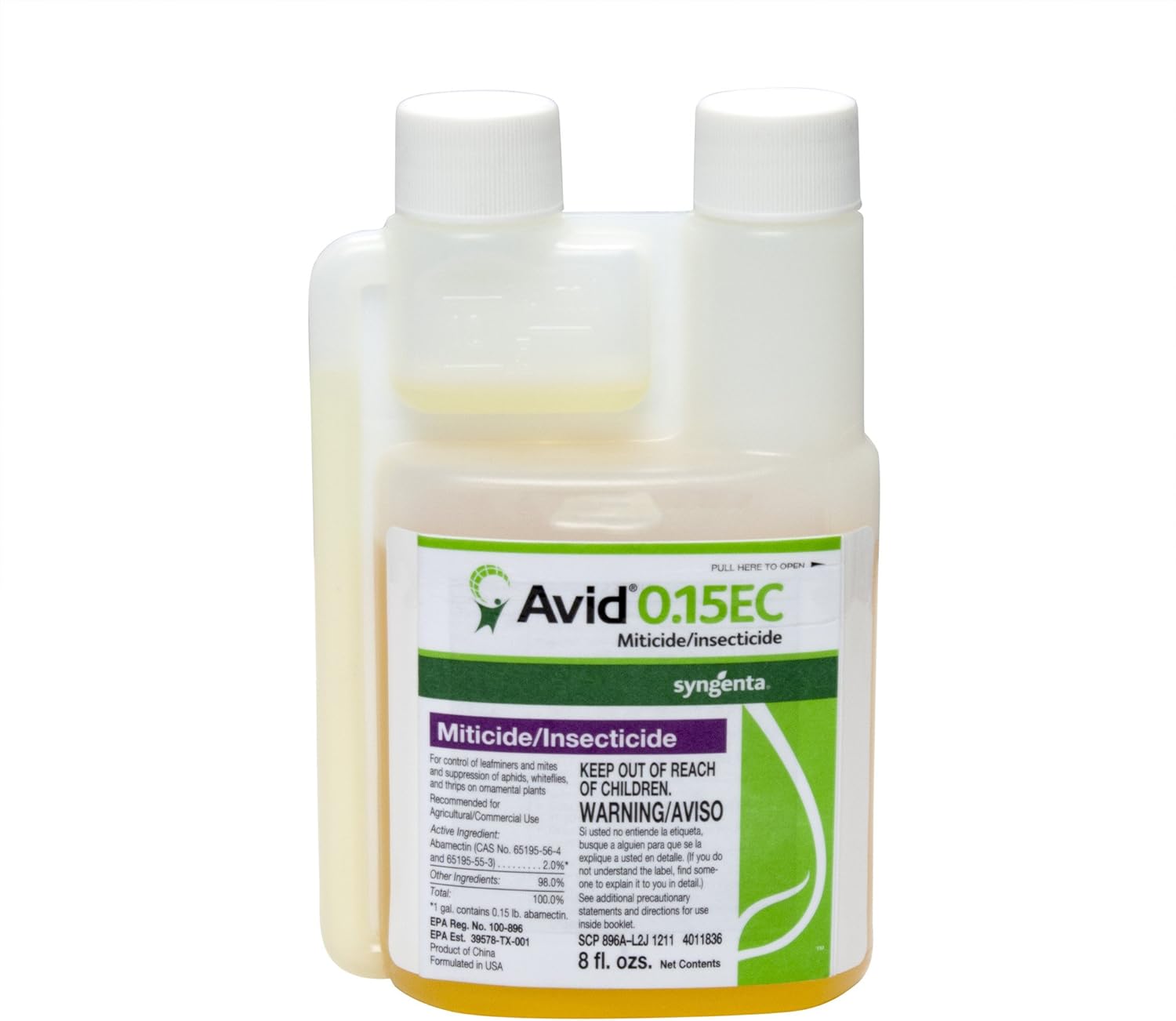 Avid 0.15 EC Miticide Insecticide Syngenta Mites 8 Fl Oz (Pack of 1)