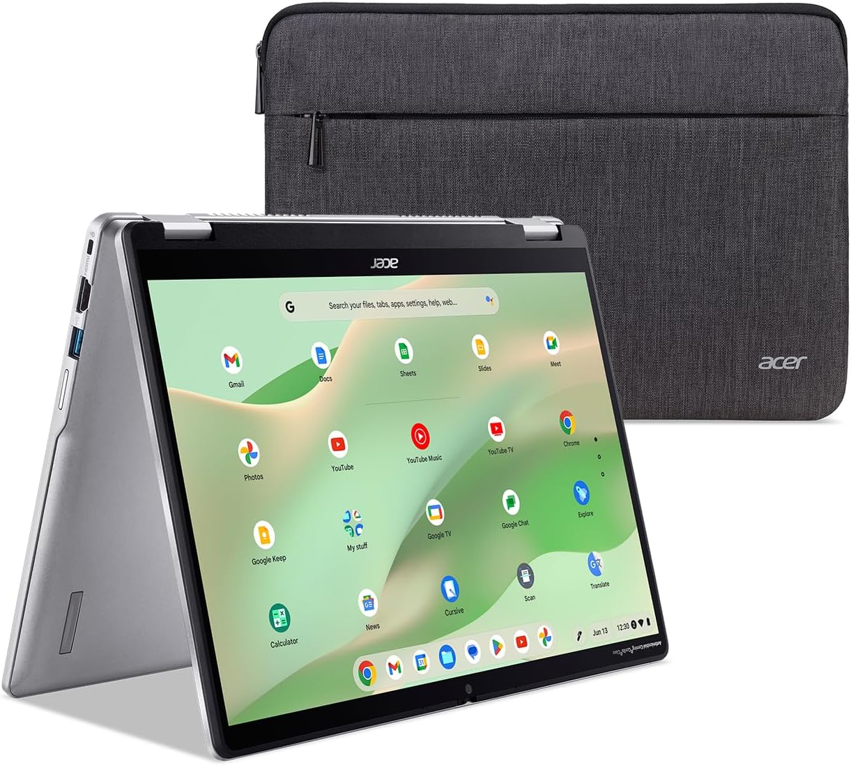 Acer Chromebook Spin 314 CP314-2HN-30V1 Convertible Laptop | Intel Core i3-N305 | 14" WUXGA IPS Corning Gorilla Glass Touch Matte Display | 8GB LPDDR5 | 128GB eMMC | Wi-Fi 6E | FHD Webcam | Chrome OS