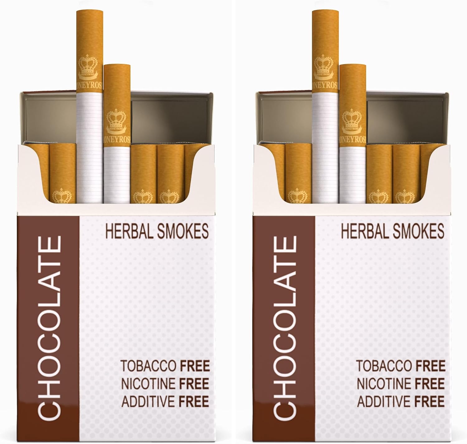 Honeyrose CHOCOLATE Tobacco & Nicotine Free Herbal Sticks (Pack of 2)