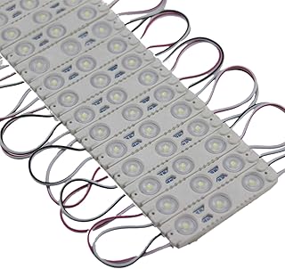 Rextin Super bright 200pcs 2835 3 LED Module White Waterproof Decorative Light for Letter Sign Advertising Signs with Tape Adhesive Backside 3 Years Warranty