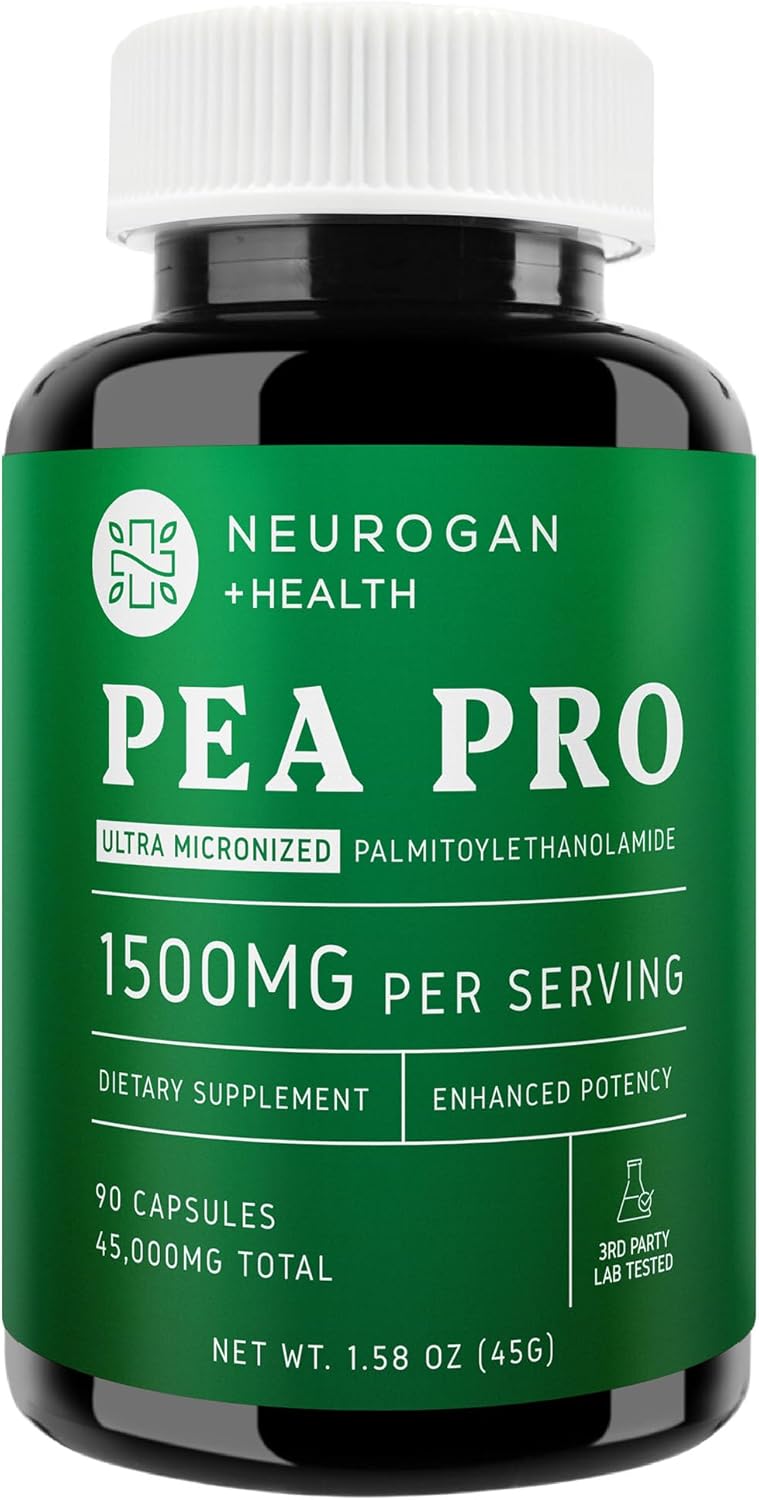 Ultra Micronized Palmitoylethanolamide (Pea) Supplement - 1500 MG Per Serving - Highly Purified & Bioavailable - 90 Capsules - Natural Support for Men and Women